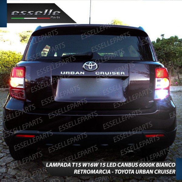 Lampada Retromarcia LED T15 per TOYOTA URBAN CRUISER Canbus