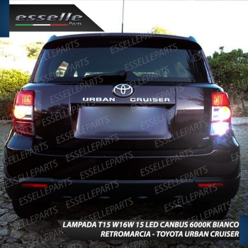 Lampada Retromarcia LED T15 per TOYOTA URBAN CRUISER Canbus