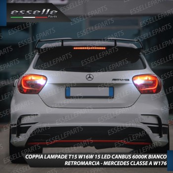 Luci Retromarcia MERCEDES CLASSE A W176 FINO AL 03/2016 1200 LUMEN T15 W16W CANBUS 3.0 NO ERROR