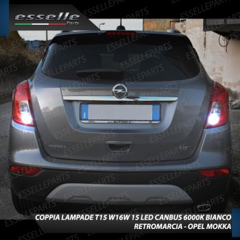 Luci Retromarcia OPEL MOKKA X 1200 LUMEN T15 W16W CANBUS 3.0 NO ERROR
