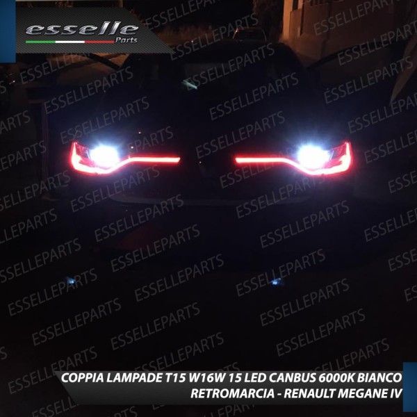 Lampade 15 LED 6000K Renault Megane 4, 5 porte NON station wagon