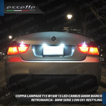Lampade LED Retromarcia 15 LED Canbus 6000K Bmw Serie 3 E90 E91