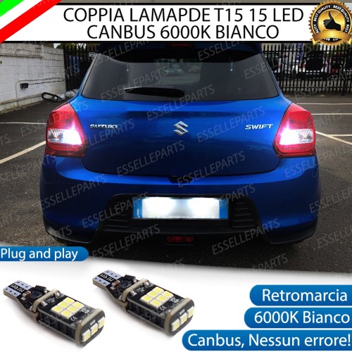 Luci Retromarcia SUZUKI SWIFT VI 1200 LUMEN T15 W16W CANBUS 3.0 NO ERROR