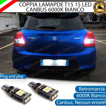 Luci Retromarcia SUZUKI SWIFT VI 1200 LUMEN T15 W16W CANBUS 3.0 NO ERROR Luci Retromarcia SUZUKI SWIFT VI 1200 LUMEN T15 W16W CANBUS 3.0 NO ERROR