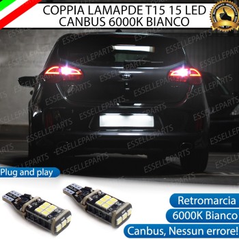 Luci Retromarcia KIA CEED II 1200 LUMEN T15 W16W CANBUS 3.0 NO ERROR