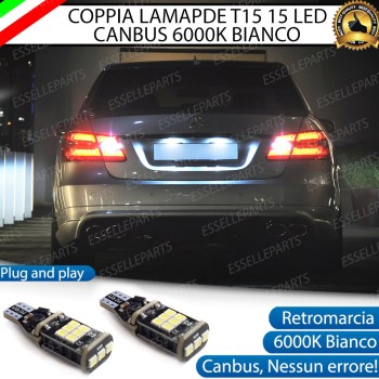 Luci Retromarcia 15 LED MERCEDES CLASSE E W212 1200 LUMEN