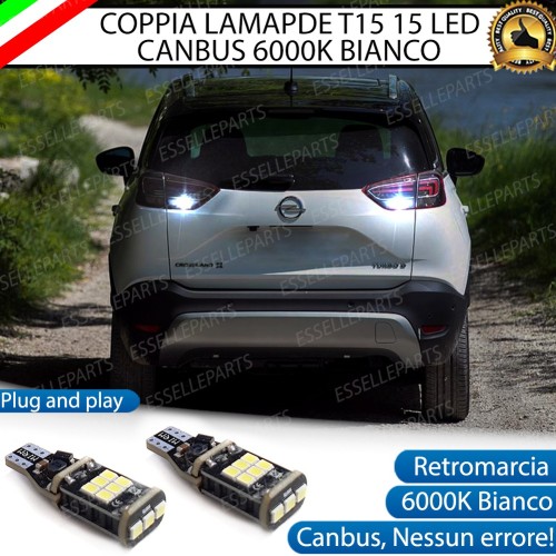 Luci Retromarcia 1200 LUMEN T15 W16W CANBUS 3.0 NO ERROR