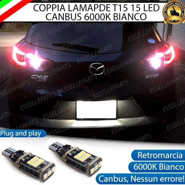 Luci Retromarcia 1200 LUMEN T15 W16W CANBUS 3.0 NO ERROR