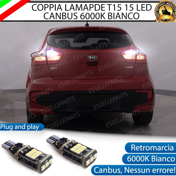 Luci Retromarcia 1200 LUMEN T15 W16W CANBUS 3.0 NO ERROR