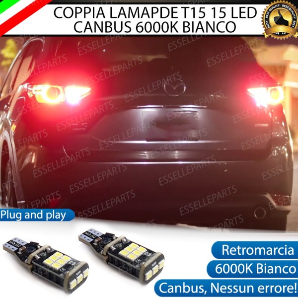 Luci Retromarcia 1200 LUMEN T15 W16W CANBUS 3.0 NO ERROR