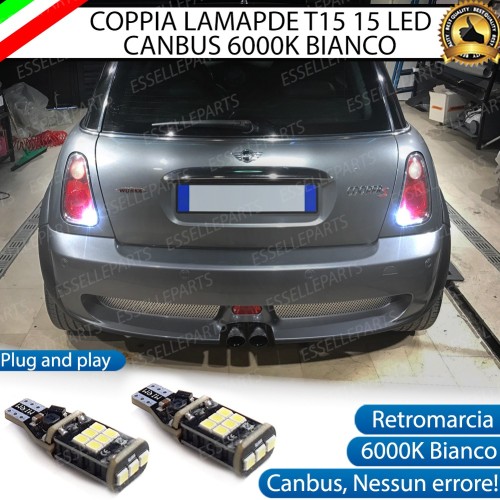 Luci Retromarcia MINI R50 1200 LUMEN T15 W16W CANBUS 3.0 NO ERROR