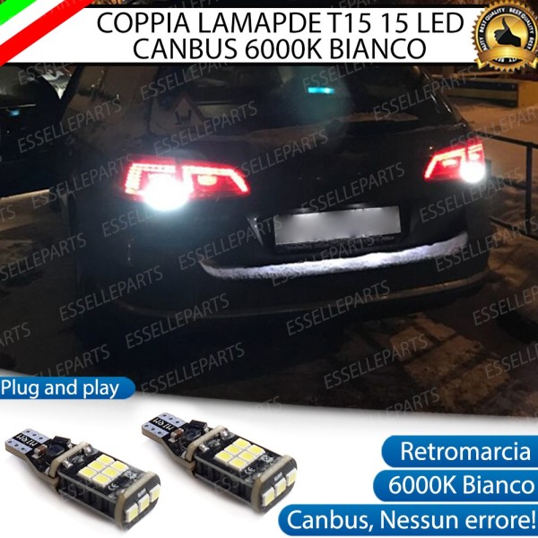 Luci Retromarcia 1200 LUMEN T15 W16W CANBUS 3.0 NO ERROR