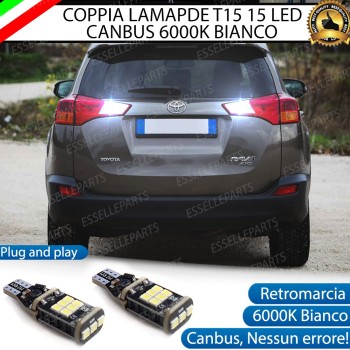Luci Retromarcia a LED TOYOTA RAV4 IV 1200 LM T15 CANBUS