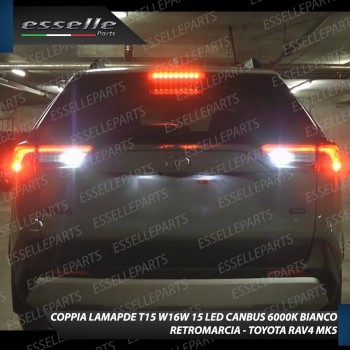Luci Retromarcia TOYOTA RAV4 V 1200 LUMEN T15 W16W CANBUS 3.0 NO ERROR