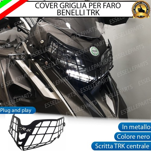 Cover Griglia Nero di Protezione in Metallo per Faro Benelli TRK 502 2017-2020 ABS