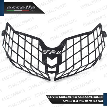 Cover Griglia Nero di Protezione in Metallo per Faro Benelli TRK 502 2017-2020 ABS