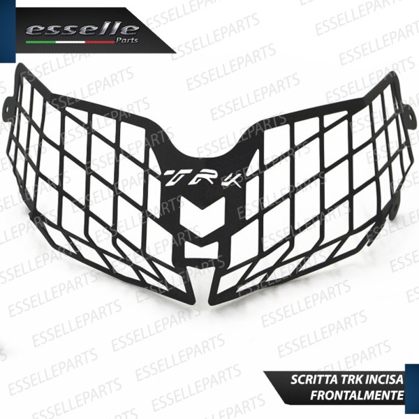 Cover Griglia Nero di Protezione in Metallo per Faro Benelli TRK 502 2017-2020 ABS