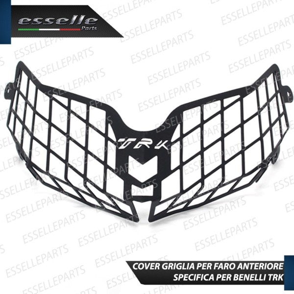 Cover Griglia Nero di Protezione in Metallo per Faro Benelli TRK 502 2018-2020 X