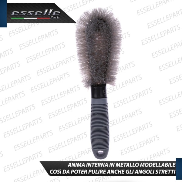 SPAZZOLA LAVA CERCHI IN LEGA ANTI GRAFFIO MODELLABILE CON MANICO ERGONOMICO PER VESPA