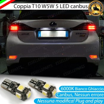 Luci Targa Led Canbus LEXUS CT 6000K Luce Bianca No Error