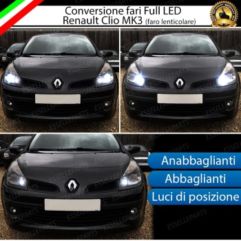 Lampade LED Per Fari Renault Clio 3 Luce Bianca No Error