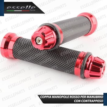 Manopole Antiscivolo - ROSSO - con Contrappesi per TRIUMPH Manopole Antiscivolo - ROSSO - con Contrappesi per TRIUMPH