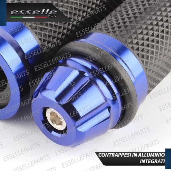 Manopole Antiscivolo - BLU - con Contrappesi per TRIUMPH