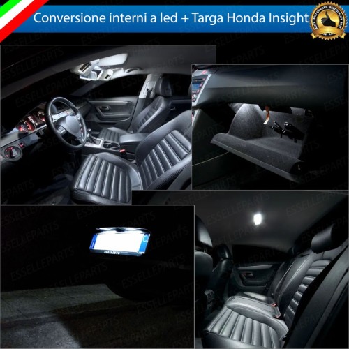 Kit LED Interni + LED Targa Per Honda Insight 6000K Canbus