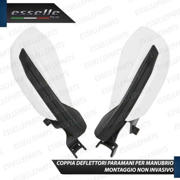 Paramani Deflettori in ABS - BIANCO - per Manubrio moto,motorini,scooter MOTO GUZZI