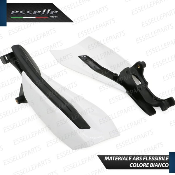 Paramani Deflettori in ABS - BIANCO - per Manubrio moto,motorini,scooter SYM