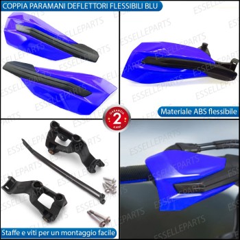 Paramani Deflettori in ABS - BLU - per Manubrio moto,motorini,scooter MALAGUTI