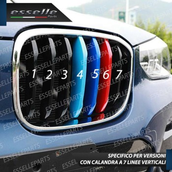 Set Cover per calandra in stile M Sport per BMW X5 G05 con videocamera e calandra a 7 linee verticali