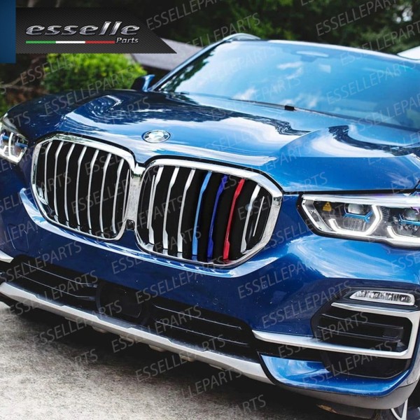 Set Cover per calandra in stile M Sport per BMW X5 G05 con videocamera e calandra a 7 linee verticali
