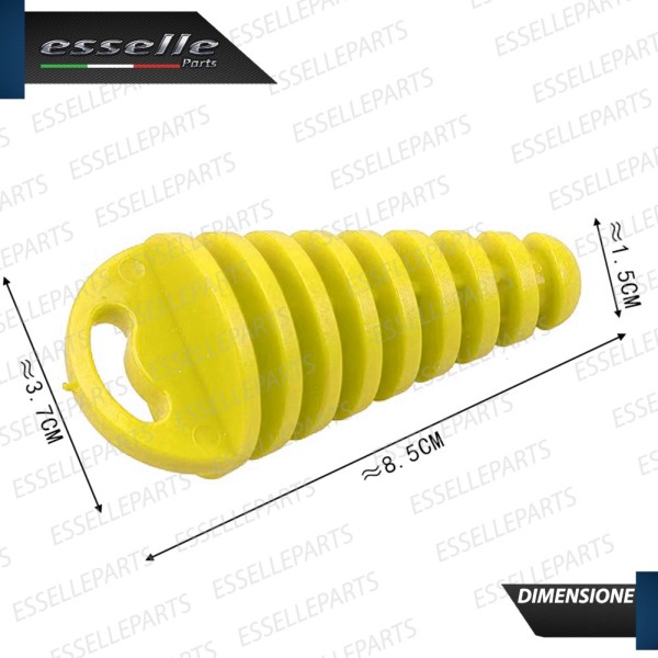 Tappo di Protezione a Cono - GIALLO - per Terminale di Scarico HONDA