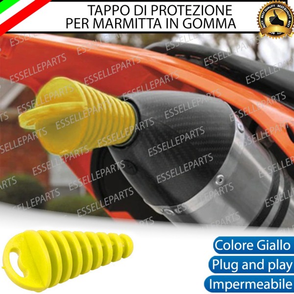 Tappo di Protezione a Cono - GIALLO - per Terminale di Scarico MOTO GUZZI