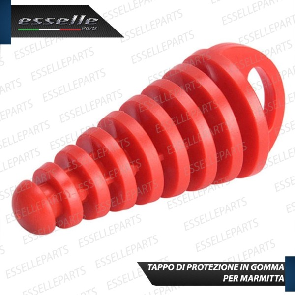 Tappo di Protezione a Cono - ROSSO - per Terminale di Scarico VESPA