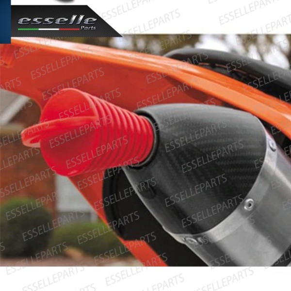 Tappo di Protezione a Cono - ROSSO - per Terminale di Scarico TRIUMPH