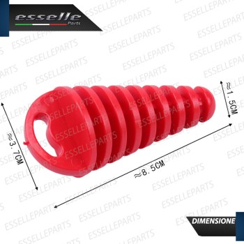 Tappo di Protezione a Cono - ROSSO - per Terminale di Scarico VESPA