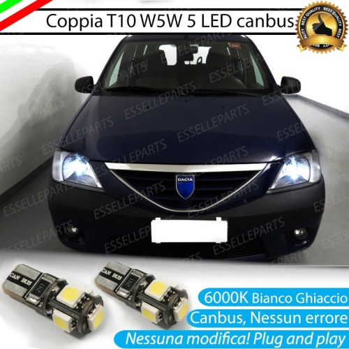 Luci Di Posizione 5 LED per Dacia Sandero MK1 Canbus 6000K