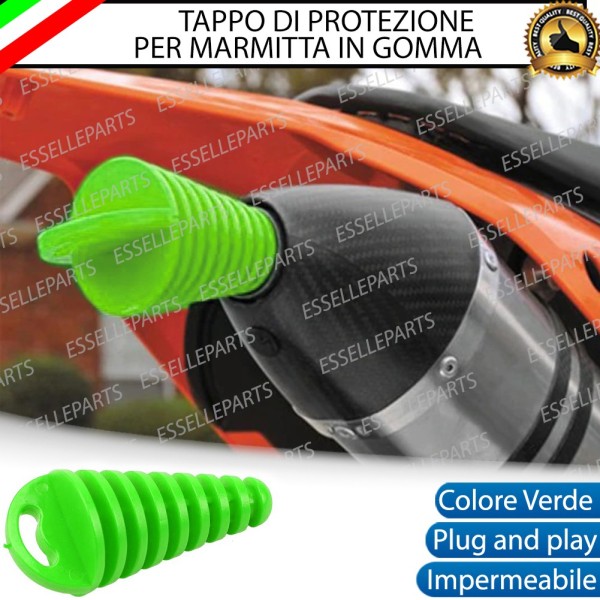 Tappo di Protezione a Cono - VERDE - per Terminale di Scarico SUZUKI
