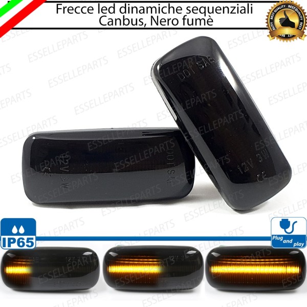 Placchette Dinamiche Laterali nere a led per frecce specifiche per JEEP PATRIOT
