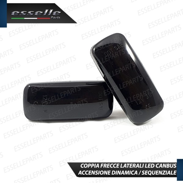 Placchette Dinamiche Laterali nere a led per frecce specifiche per JEEP COMPASS I