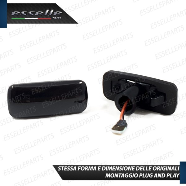 Placchette Dinamiche Laterali nere a led per frecce specifiche per JEEP COMPASS I