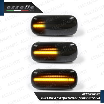 Placchette Dinamiche Laterali nere a led per frecce per JEEP GRAND CHEROKEE III WK