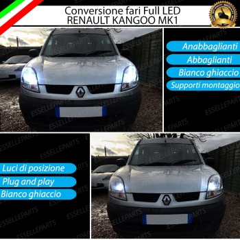 Lampade a LED H4 + T10 per RENAULT KANGOO I Luce Bianca