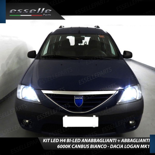 Kit LED H4 Per Dacia LOGAN Anabbaglianti + Abbaglianti