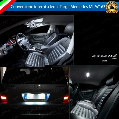 Kit LED interni + Luci targa LED 6000K Luce Bianca Canbus Mercedes Ml W163