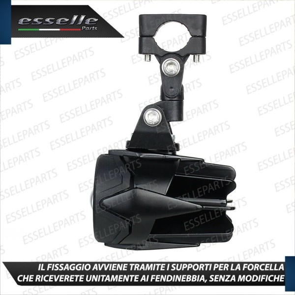 Coppia Fari Supplementari LED Con Supporto per Forcella Specifici per SYM