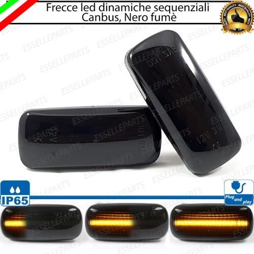 Placchette Dinamiche Laterali nere a led per frecce specifiche per FIAT FREEMONT