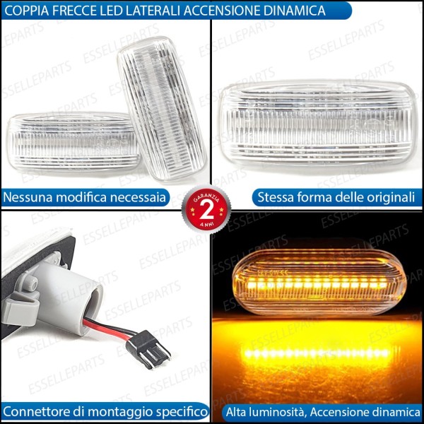 Placchette Dinamiche Laterali a led per frecce specifiche per DODGE CALIBER